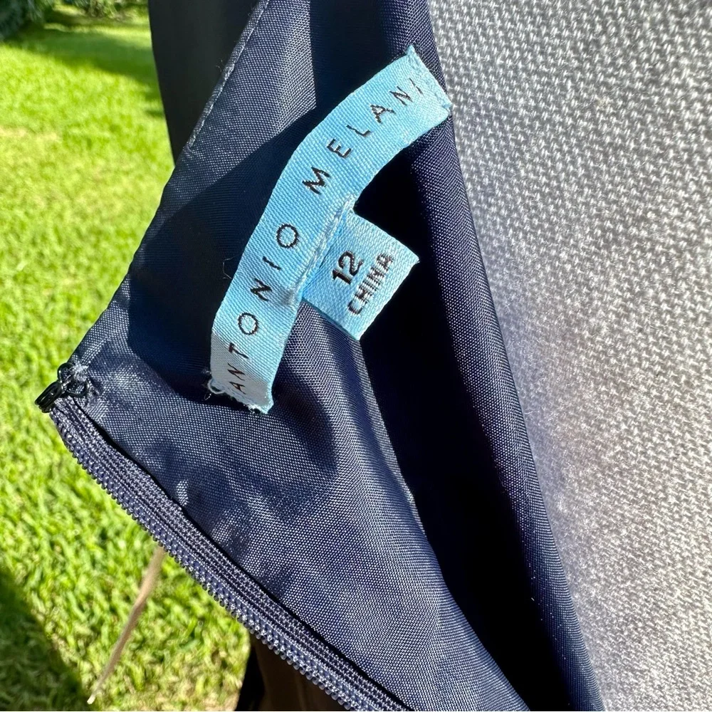 NWT! Antonio Melani Dark Blue Isis Dress - Picture 5 of 8